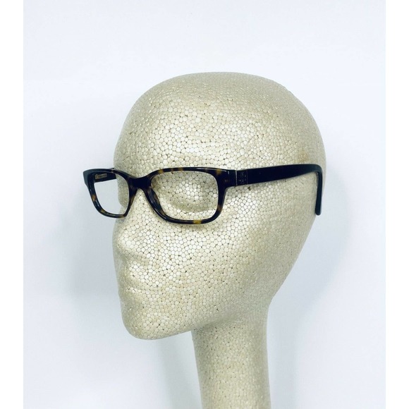 Tory Burch Tortoise Wayfarer Rectangular Glasses - Picture 11 of 12